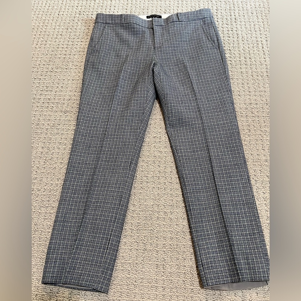 Banana Republic Grey Herringbone Ryan Pants